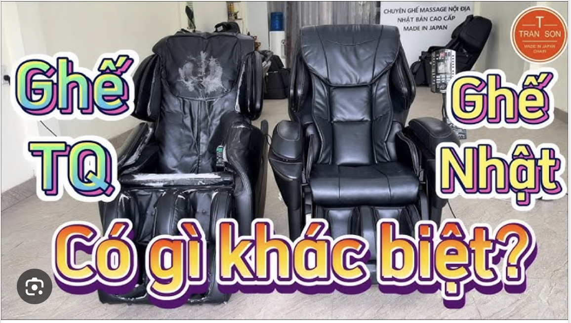 Phân biệt ghế massage nội địa Nhật với ghế massage Trung Quốc